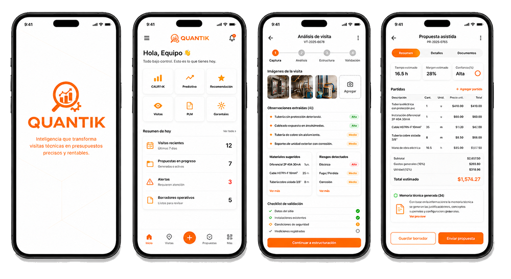 Mockup de QUANTIK